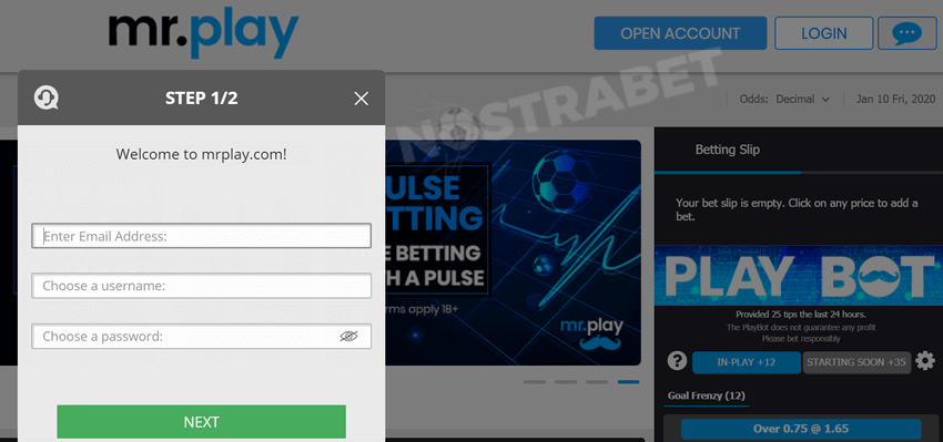mrplat open account form
